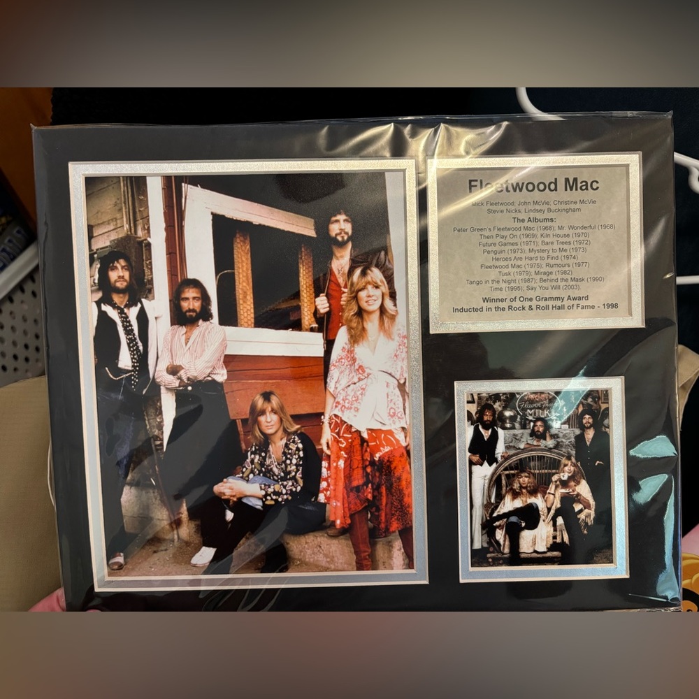 Fleetwood Mac Matte Photo Collage 14x11 not framed